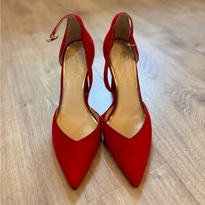 Jessica Simpson Scarlet Pointed-Toe Slingback Heels